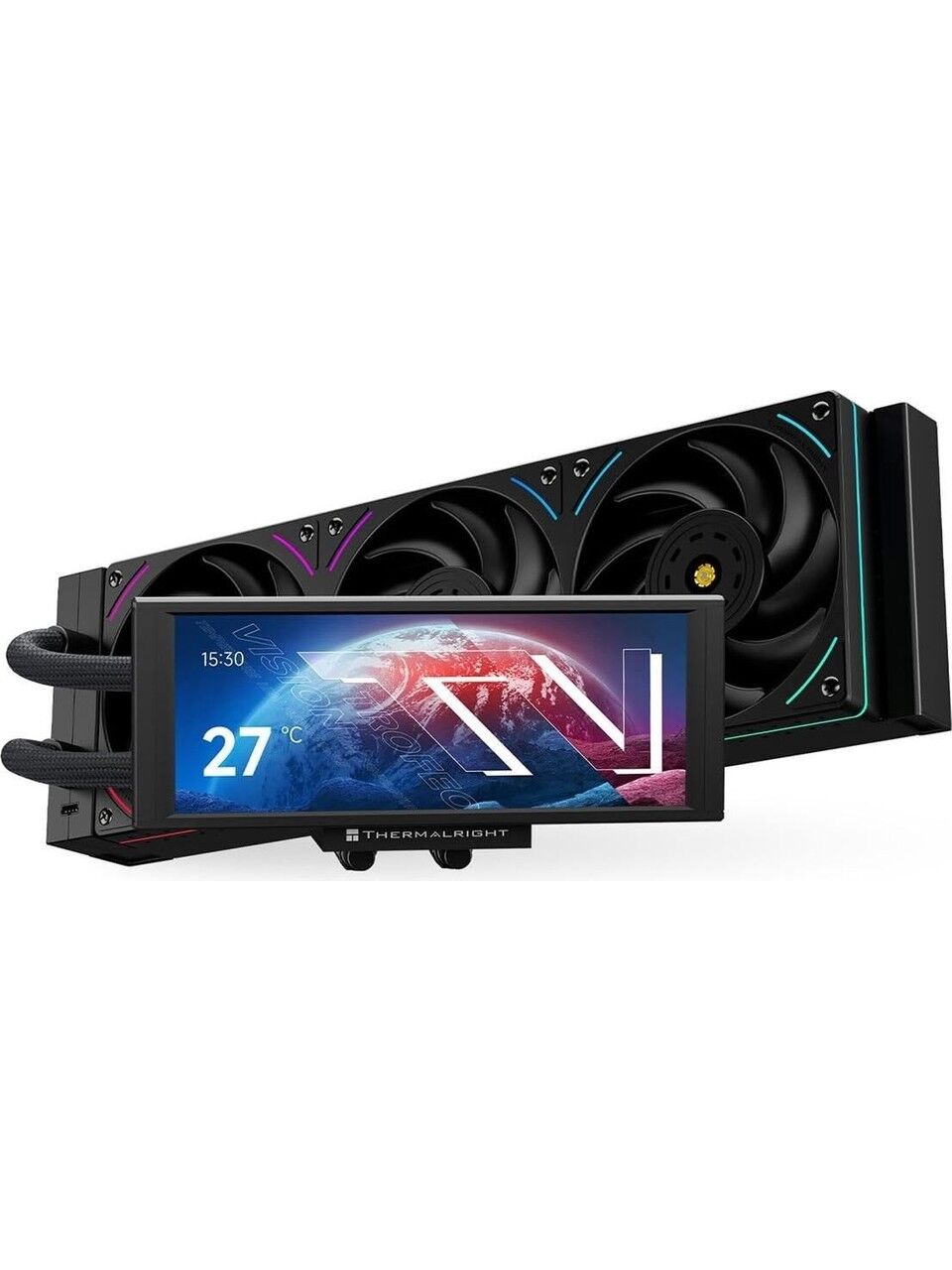Thermalright Trofeo Vision 360 ARGB Siyah 360 mm LCD Ekranlı İşlemci Sıvı Soğutucu