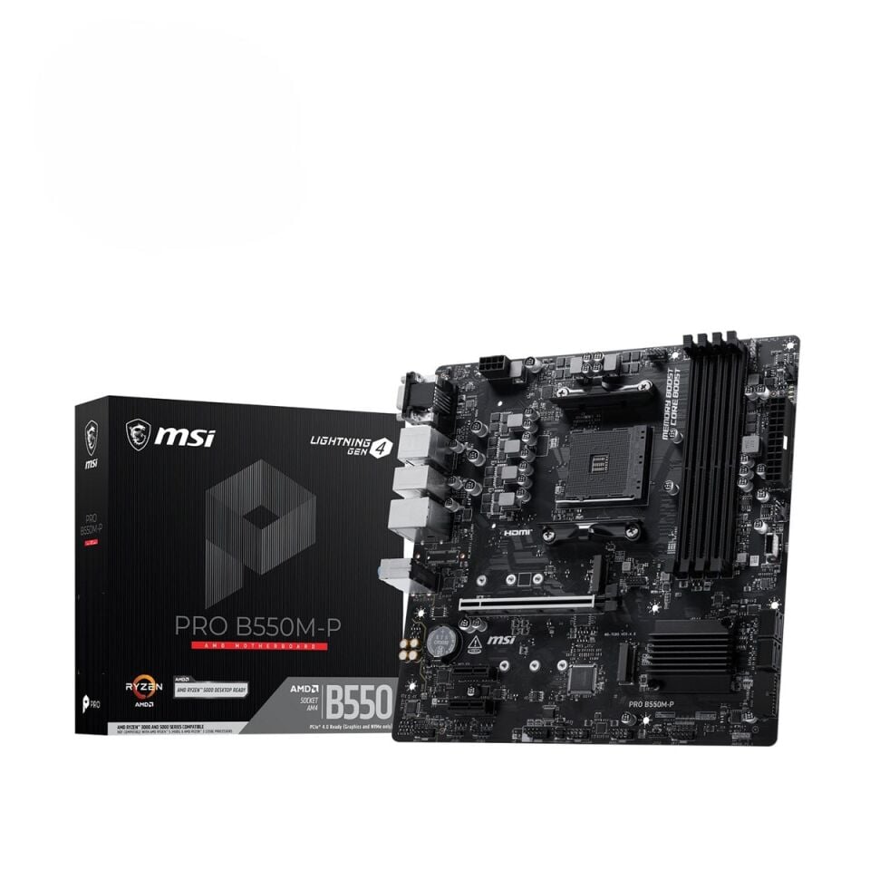 MSI PRO B550M-P AMD B550 AM4 DDR4 mATX Anakart