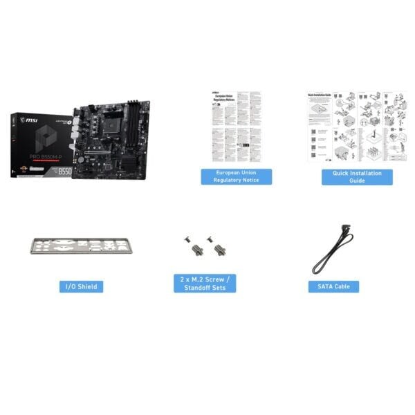 MSI PRO B550M-P AMD B550 AM4 DDR4 mATX Anakart