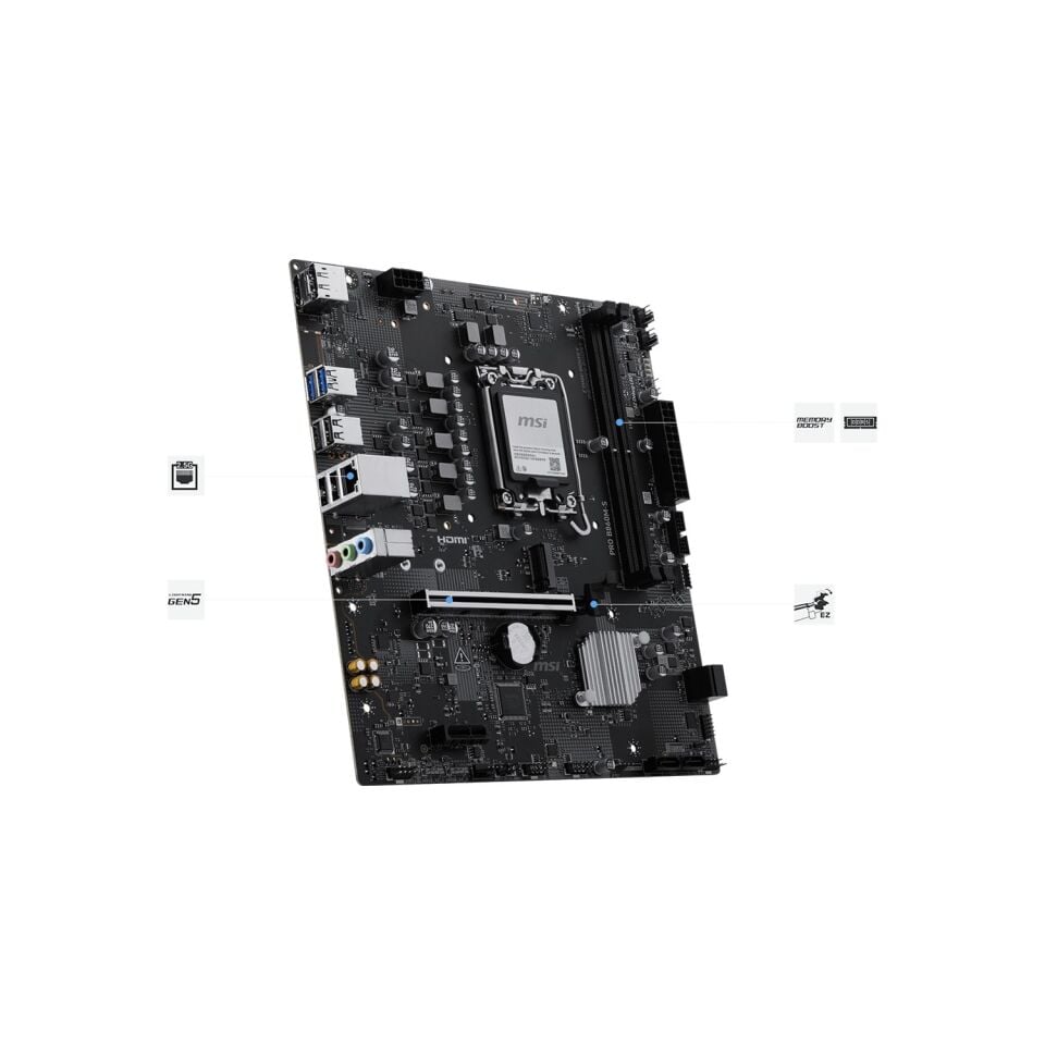 MSI PRO B860M-S Intel B860 LGA1851 DDR5 mATX Anakart