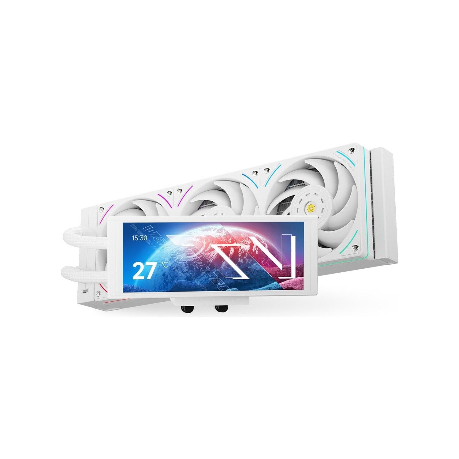 Thermalright Trofeo Vision 360 ARGB Beyaz 360 mm LCD Ekranlı İşlemci Sıvı Soğutucu