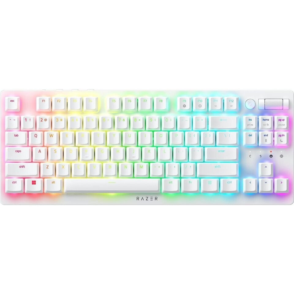 Razer DeathStalker V2 Pro TKL Kablosuz Low Profile Optik Klavye - Beyaz