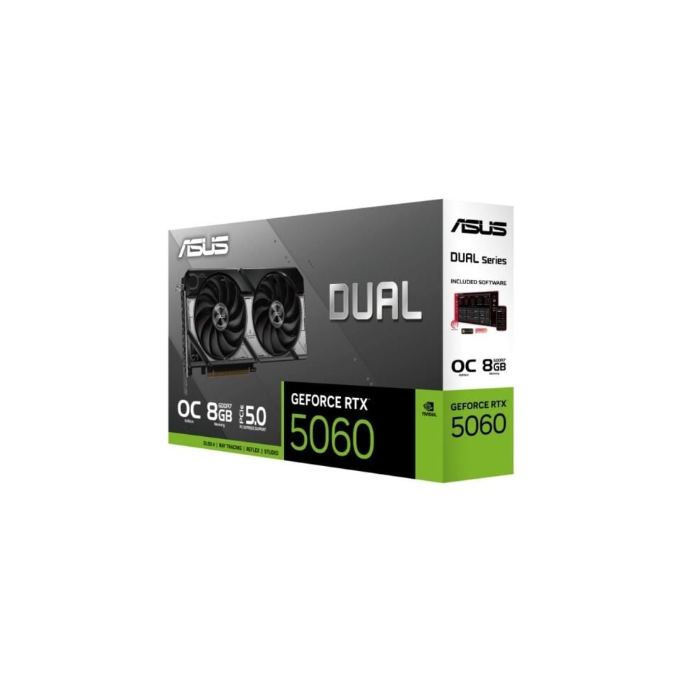 ASUS Dual GeForce RTX 5060 OC 8GB GDDR7 128 Bit Ekran Kartı