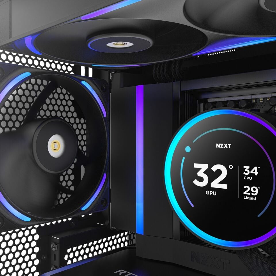 NZXT F120X 120 mm PWM RGB Performans Fanı - Siyah